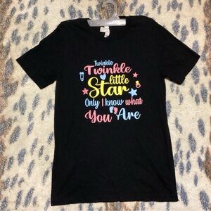 WOMENS SHIRT. TWINKLE TWINKLE LITTLE STAR ONLY I KNOW WHAT YOU ARE.